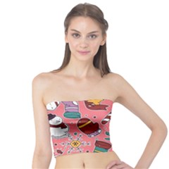 Hand-drawn-christmas-pattern-design Tube Top