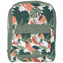 Tropical Polka Plants 2 Full Print Backpack by flowerland
