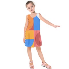 Geometric Series  Kids  Sleeveless Dress by Sobalvarro