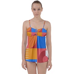 Geometric Series  Babydoll Tankini Set by Sobalvarro