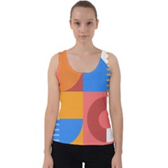 Geometric Series  Velvet Tank Top by Sobalvarro