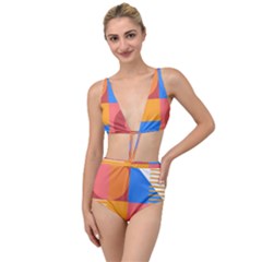Geometric Series  Tied Up Two Piece Swimsuit