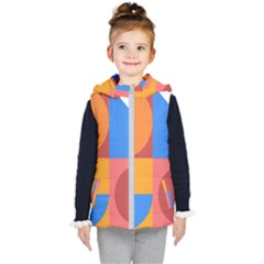 Geometric Series  Kids  Hooded Puffer Vest by Sobalvarro