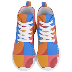 Geometric Series  Women s Lightweight High Top Sneakers