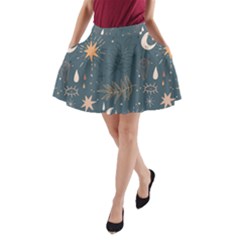 Bohemian Dreams  A-line Pocket Skirt by HWDesign