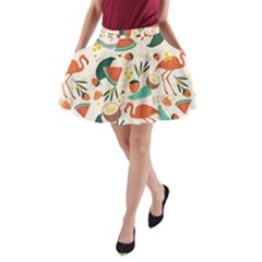 Fruity Summer A-line Pocket Skirt by HWDesign