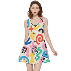 Popping Colors Inside Out Reversible Sleeveless Dress by HWDesign