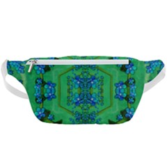 Vines Of Beautiful Flowers On A Painting In Mandala Style Waist Bag  by pepitasart