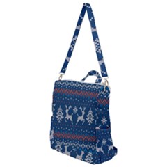 Knitted-christmas-pattern 001 Crossbody Backpack by nate14shop