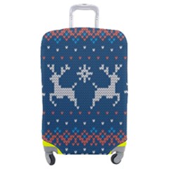 Knitted-christmas-pattern 001 Luggage Cover (medium)