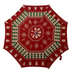 Knitted-christmas-pattern Hook Handle Umbrellas (large)
