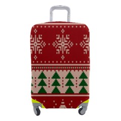 Knitted-christmas-pattern Luggage Cover (small) by nate14shop