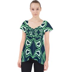 Abstract Pattern Geometric Backgrounds  Lace Front Dolly Top