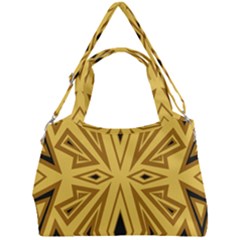 Abstract Pattern Geometric Backgrounds Double Compartment Shoulder Bag by Eskimos