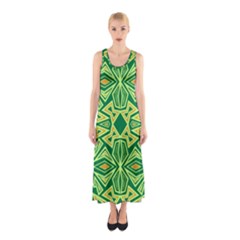 Abstract Pattern Geometric Backgrounds Sleeveless Maxi Dress