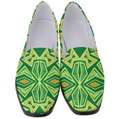 Abstract Pattern Geometric Backgrounds Women s Classic Loafer Heels by Eskimos