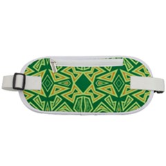 Abstract Pattern Geometric Backgrounds Rounded Waist Pouch by Eskimos