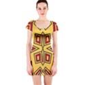 Abstract pattern geometric backgrounds Short Sleeve Bodycon Dress View1
