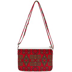 Abstract Pattern Geometric Backgrounds Double Gusset Crossbody Bag by Eskimos
