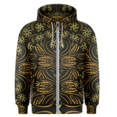 Folk Flowers Print Floral Pattern Ethnic Art Men s Zipper Hoodie by Eskimos