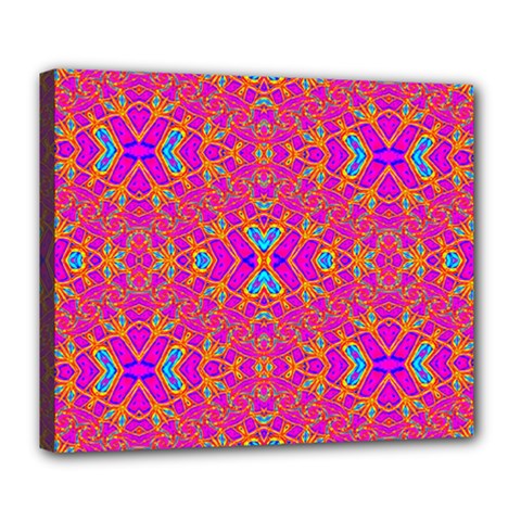 Pink Party Deluxe Canvas 24  X 20  (stretched) by Thespacecampers