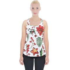 Pngtree-watercolor-christmas-pattern-background Piece Up Tank Top