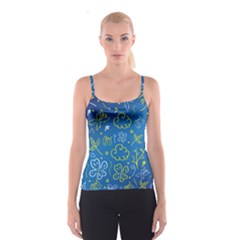 Abstract-background Spaghetti Strap Top by nate14shop