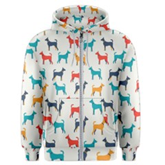 Animal-seamless-vector-pattern-of-dog-kannaa Men s Zipper Hoodie