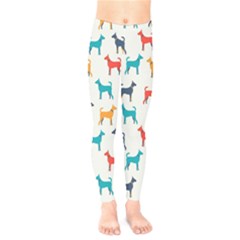 Animal-seamless-vector-pattern-of-dog-kannaa Kids  Leggings