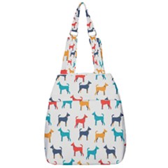 Animal-seamless-vector-pattern-of-dog-kannaa Center Zip Backpack by nate14shop