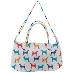 Animal-seamless-vector-pattern-of-dog-kannaa Removal Strap Handbag by nate14shop