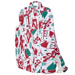 Chrismas Pattern Double Compartment Backpack by nate14shop