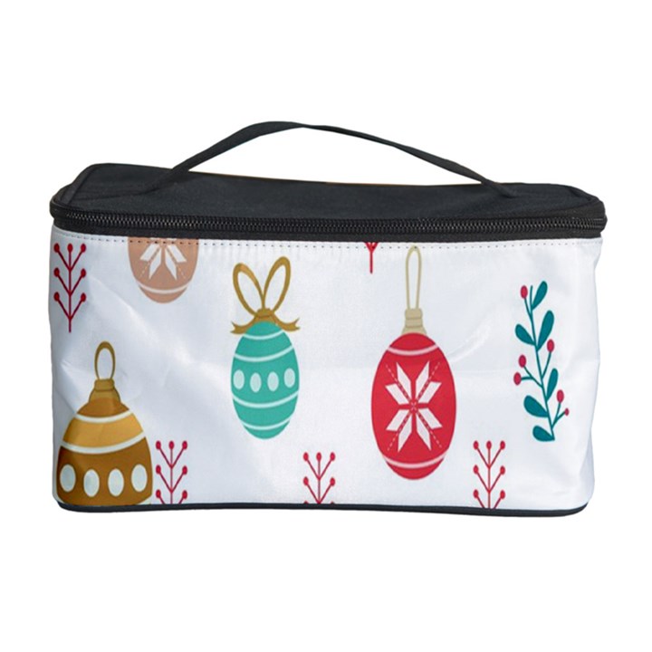 Seamless-pattern-cute-christmas-balls-shariki-igrushki-rozhd Cosmetic Storage