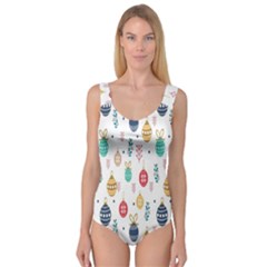 Seamless-pattern-cute-christmas-balls-shariki-igrushki-rozhd Princess Tank Leotard 