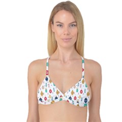 Seamless-pattern-cute-christmas-balls-shariki-igrushki-rozhd Reversible Tri Bikini Top