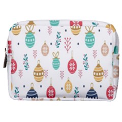 Seamless-pattern-cute-christmas-balls-shariki-igrushki-rozhd Make Up Pouch (Medium)