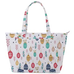 Seamless-pattern-cute-christmas-balls-shariki-igrushki-rozhd Back Pocket Shoulder Bag 