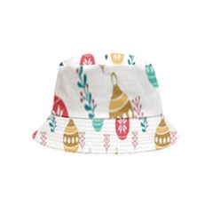 Seamless-pattern-cute-christmas-balls-shariki-igrushki-rozhd Bucket Hat (Kids)