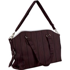 Wood Dark Brown Canvas Crossbody Bag by nate14shop