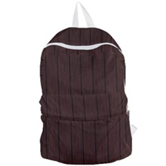 Wood Dark Brown Foldable Lightweight Backpack by nate14shop