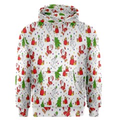 Hd-wallpaper-christmas-pattern-pattern-christmas-trees-santa-vector Men s Core Hoodie by nate14shop