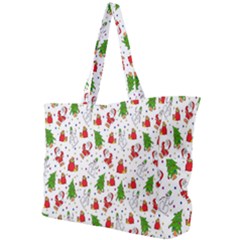 Hd-wallpaper-christmas-pattern-pattern-christmas-trees-santa-vector Simple Shoulder Bag