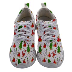 Hd-wallpaper-christmas-pattern-pattern-christmas-trees-santa-vector Athletic Shoes by nate14shop