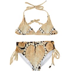 Wooden Heart Kids  Classic Bikini Set