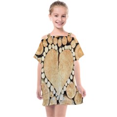 Wooden Heart Kids  One Piece Chiffon Dress