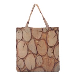 Wood-logs Grocery Tote Bag