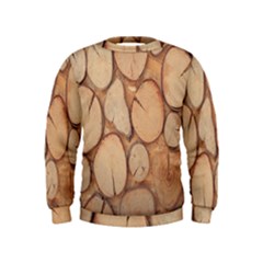 Wood-logs Kids  Sweatshirt