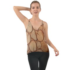 Wood-logs Chiffon Cami