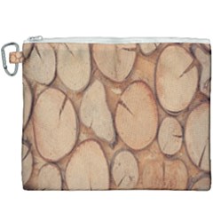 Wood-logs Canvas Cosmetic Bag (XXXL)