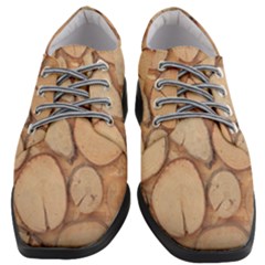 Wood-logs Women Heeled Oxford Shoes